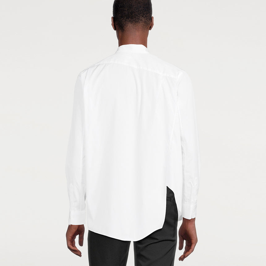 Comme des Garçons SHIRT x Lacoste Triple Logo Asymmetrical Shirt White / Black