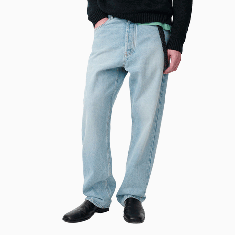 Studio Nicholson Riso Straight Leg Denim Pant Bleached Wash