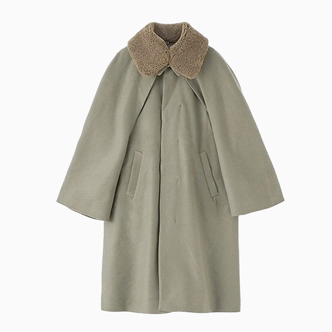 Visvim Investigator Cloak Wool/Linen Olive