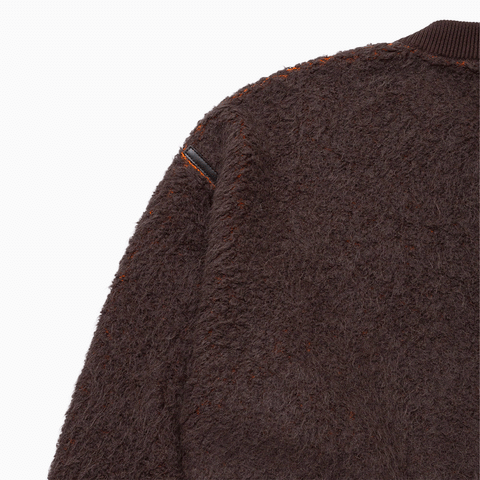 The Inoue Brothers Suri Bomber Jacket Dark Brown / Orange