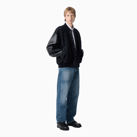 Studio Nicholson Riso Straight Leg Denim Pant Worn Wash Indigo