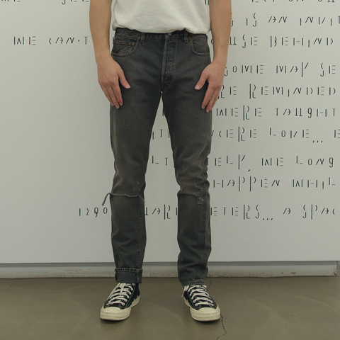 Levi's Vintage Clothing 1966 501 XX Customized Jeans - Washed Charcoal