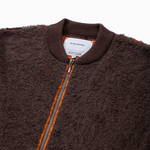 The Inoue Brothers Suri Bomber Jacket Dark Brown / Orange
