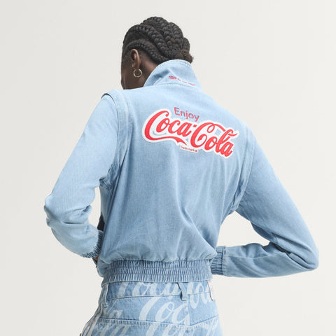 adidas Originals x Coca-Cola Firebird Reg Denim Track Top Light Denim