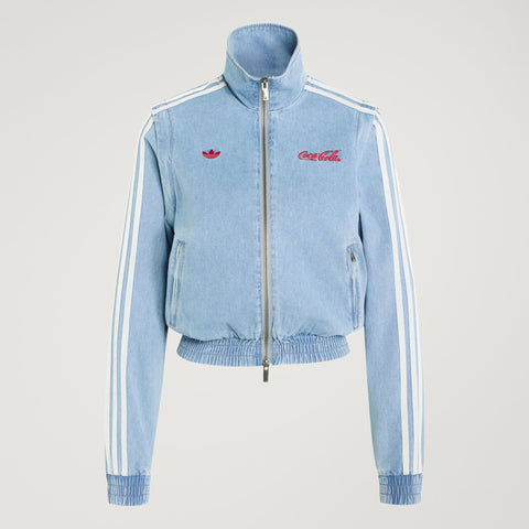 adidas Originals x Coca-Cola Firebird Reg Denim Track Top Light Denim