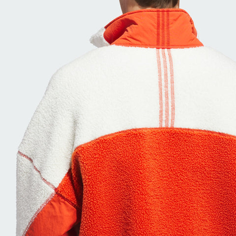 adidas Originals Adams Blvd Fleece Jacket Off White / Preloved Red
