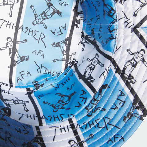 adidas Originals x Thrasher x AFA Argentina Bucket Hat Night Navy / Light Blue