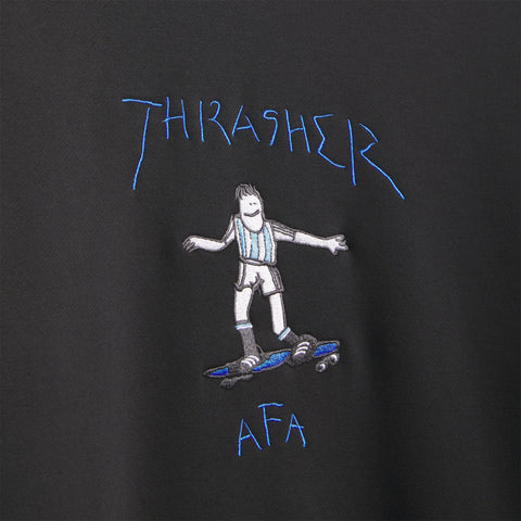 adidas Originals x Thrasher x AFA Argentina Crewneck Sweatshirt Black