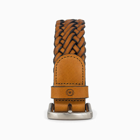 Yâr’in Custom Hand Braided Belt 716 Tobacco