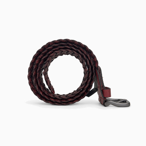 Yâr’in Custom Hand Braided Belt 716 Burgundy