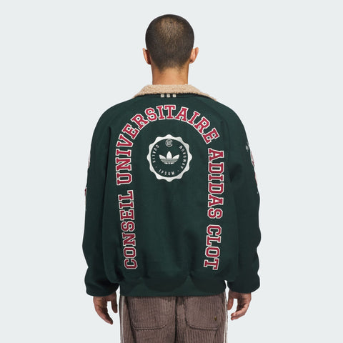 adidas Originals x CLOT by Edison Chen Varsity Jacket Green Night