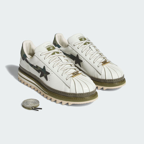 adidas Originals x BAPE x CLOT by Edison Chen Superstar Off White / Branch / Olive Cargo