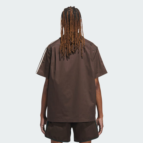 adidas Originals x CLOT Bowling Shirt by Edison Chen Dark Brown
