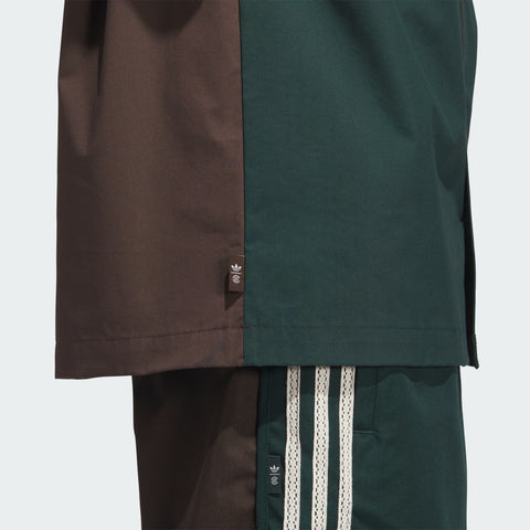 adidas Originals x CLOT Bowling Shirt by Edison Chen Dark Brown