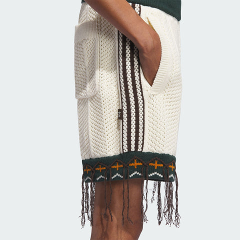 adidas Originals x CLOT Crochet Shorts by Edison Chen Cream White