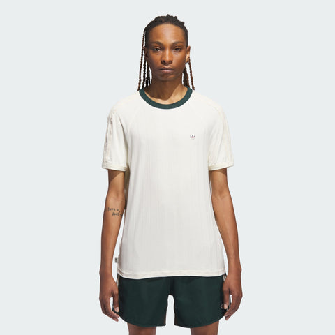adidas Originals x CLOT Rib Tee by Edison Chen Cream White / Green Night