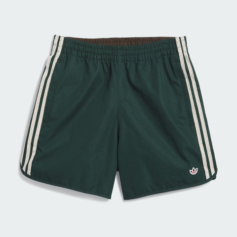 adidas Originals x CLOT Sprinter Shorts by Edison Chen Green Night / Dark Brown