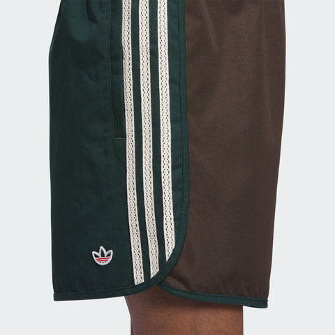 adidas Originals x CLOT Sprinter Shorts by Edison Chen Green Night / Dark Brown