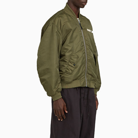 Applied Art Forms Flight Bomber Jacket Dark Khaki