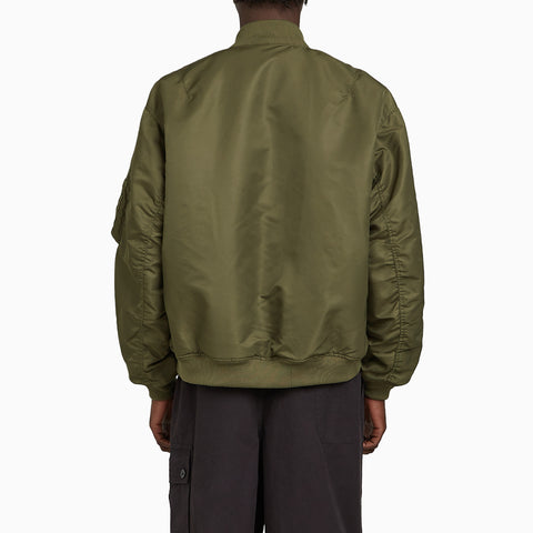Applied Art Forms Flight Bomber Jacket Dark Khaki