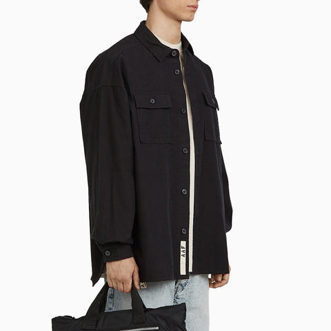 Applied Art Forms Oversized Work Shirt Black