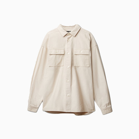 Applied Art Forms Oversized Work Shirt Moonbeam