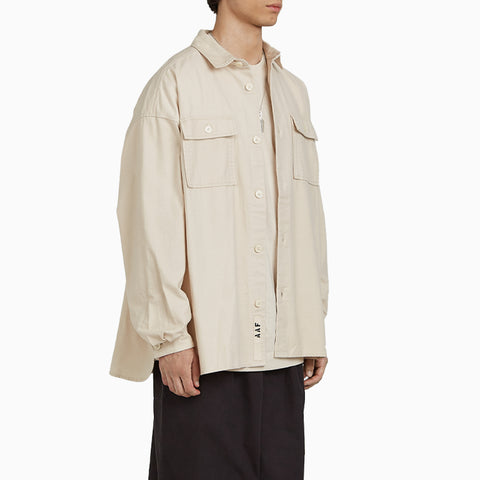 Applied Art Forms Oversized Work Shirt Moonbeam