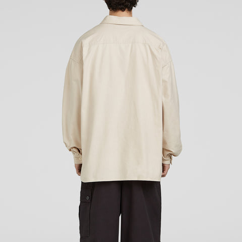 Applied Art Forms Oversized Work Shirt Moonbeam