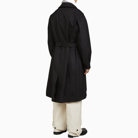 Applied Art Forms AM2-5 Motorcycle Trench Coat Black