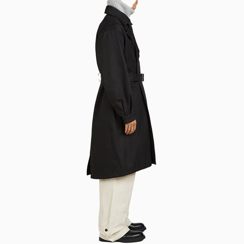 Applied Art Forms AM2-5 Motorcycle Trench Coat Black