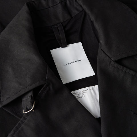 Applied Art Forms AM2-5 Motorcycle Trench Coat Black