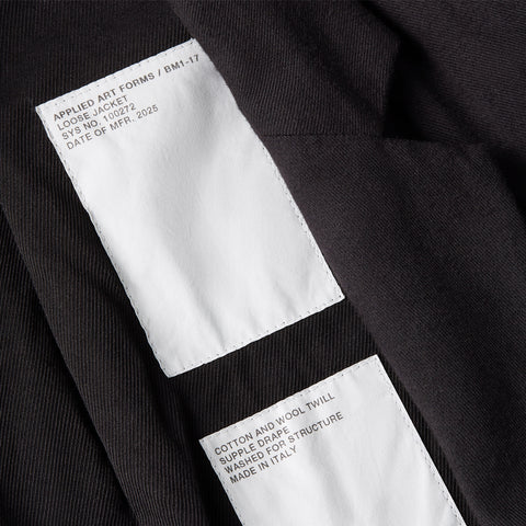 Applied Art Forms BM1-17 Loose Jacket Black