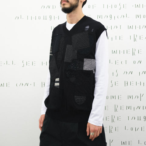 Junya Watanabe MAN Patchwork Vest Black