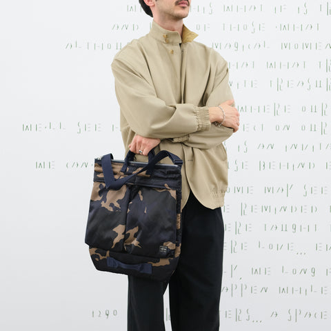 Porter-Yoshida & Co. Counter Shade Helmet Bag Woodland Khaki