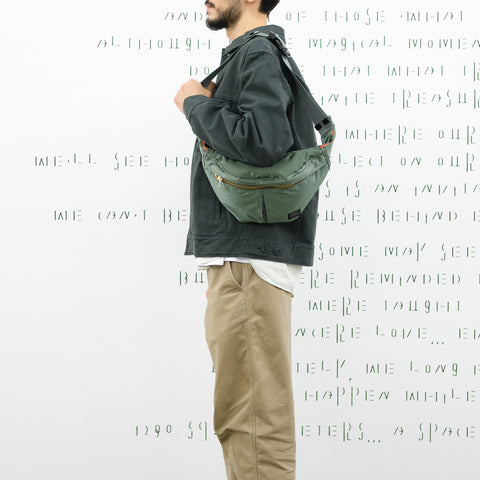 Porter-Yoshida & Co. Tanker Waist Bag Large Sage Green