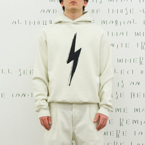 Applied Art Forms NM2-3 Raglan Hoodie Lightning Light Ecru