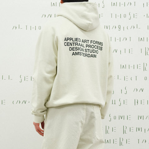 Applied Art Forms NM2-3 Raglan Hoodie Lightning Light Ecru
