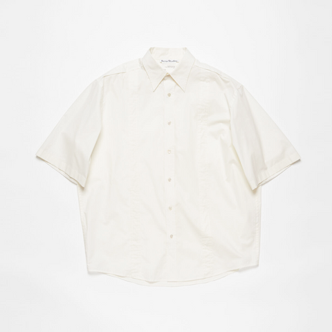 Acne Studios Short Sleeve Button-Up Shirt White