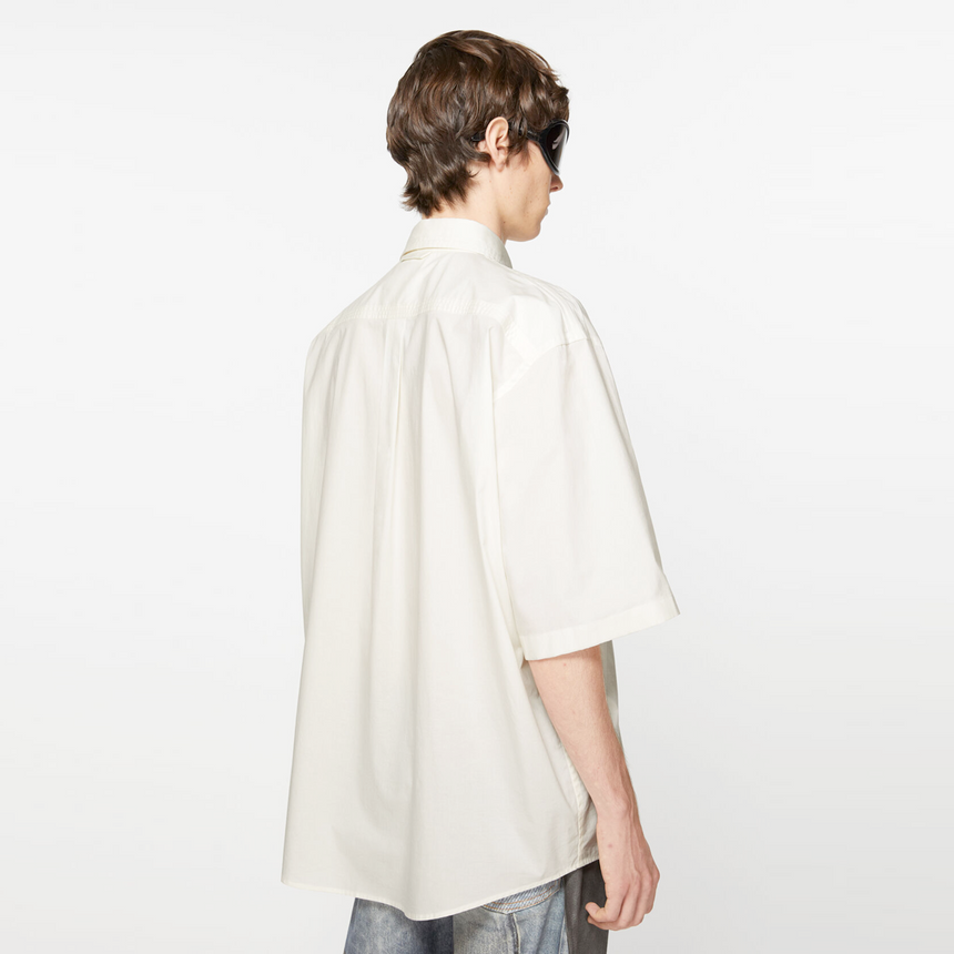 Acne Studios Short Sleeve Button-Up Shirt White