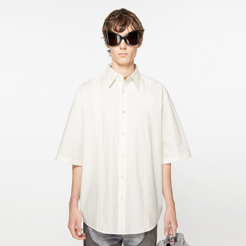 Acne Studios Short Sleeve Button-Up Shirt White