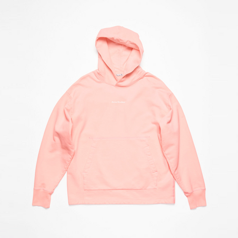 Acne Studios Stamp Logo Hoodie Pale Pink