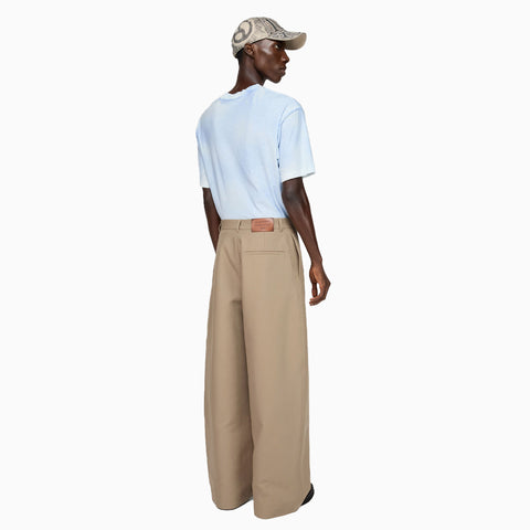 Acne Studios Twill Trousers Khaki Beige