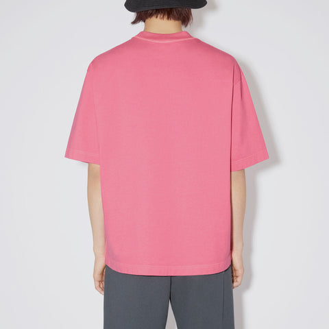 Acne Studios Logo T-Shirt Neon Pink