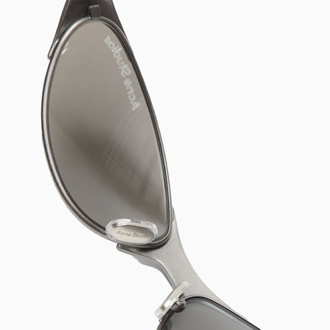 Acne Studios Metal Frame Charm Sunglasses Antique Silver
