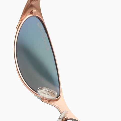 Acne Studios Metal Frame Charm Sunglasses Rose Copper