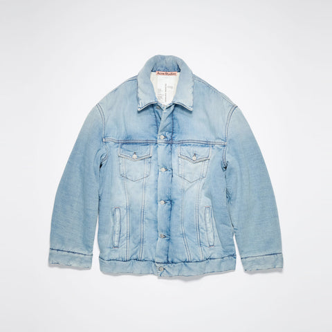 Acne Studios Oversized Fit Denim Jacket Light Blue