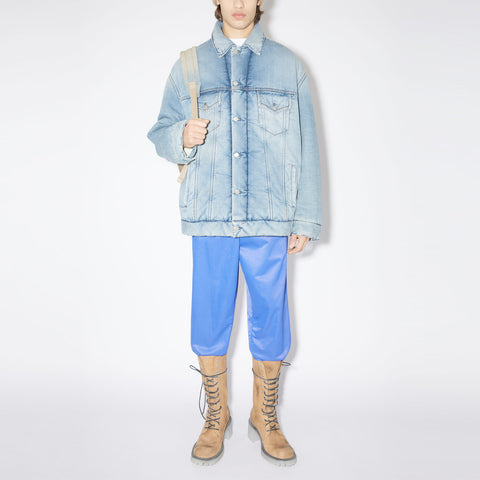 Acne Studios Oversized Fit Denim Jacket Light Blue