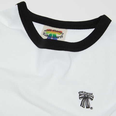Acne Studios Regular Fit Logo T-shirt Optic White