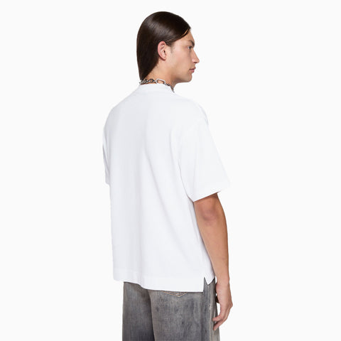 Acne Studios Logo T-Shirt Relaxed Fit Optic White