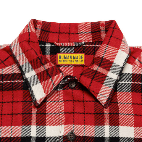 Human Made Flannel Check Shirt Red